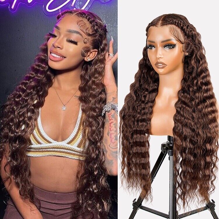 Human Hair Wigs Glueless Pre Styled Lace Front Wear Go Wavy Wig Women UK-Human hair wig-Chic Luxe Hair