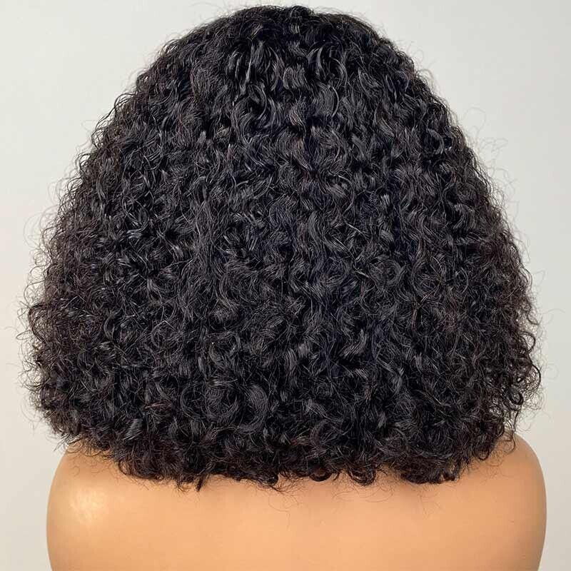 Human Hair Wigs Women Glueless Curly Wear and Go Lace Front Short Wig UK-Human hair wig-Chic Luxe Hair