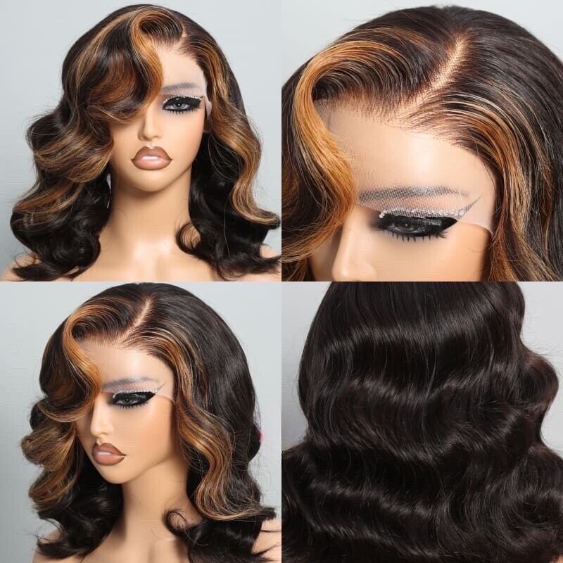 Human Hair Wig Wigs Glueless Women Wear & Go Lace Front Short Wig UK-Human hair wig-Chic Luxe Hair