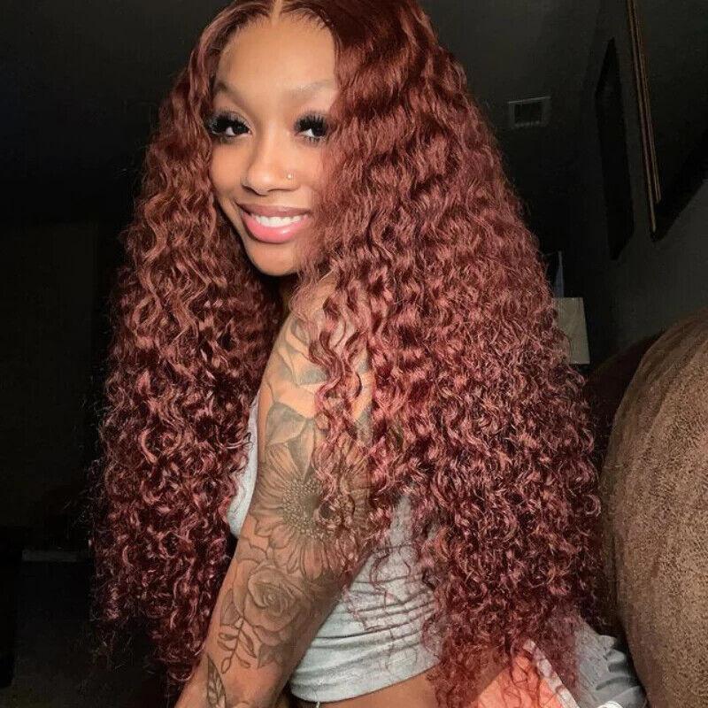 Women Human Hair Wig Glueless Bohemian Curly Full Lace Front Long Short Wigs UK-Human hair wig-Chic Luxe Hair
