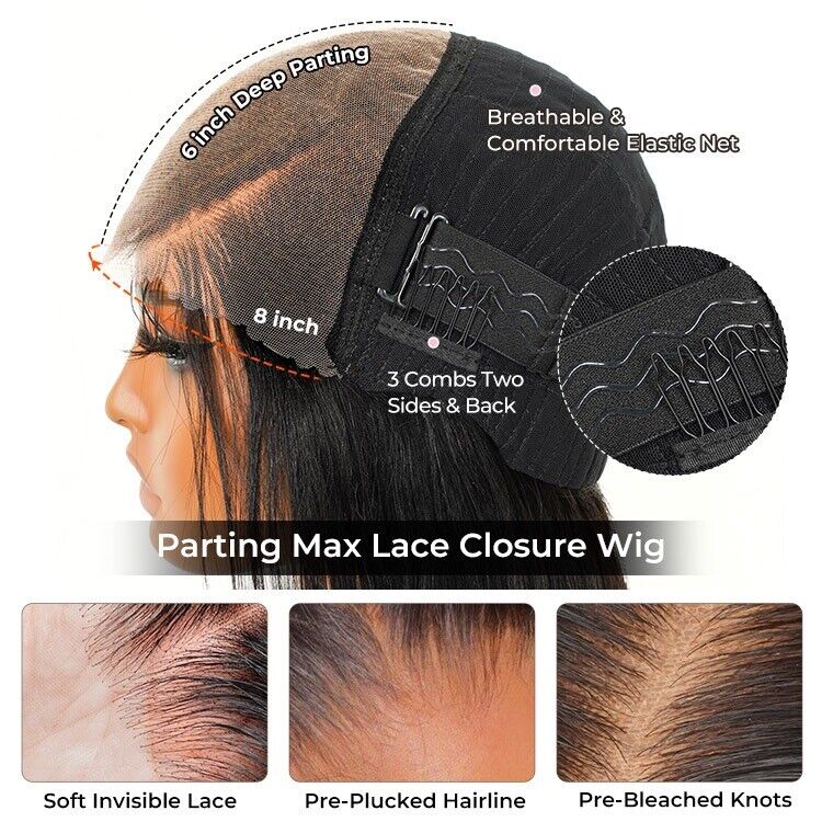 Human Hair Glueless Pre Styled Pre Cut Lace Ready To Go Wig Lose Wave Women Wigs-Human hair Glueless wig-Chic Luxe Hair