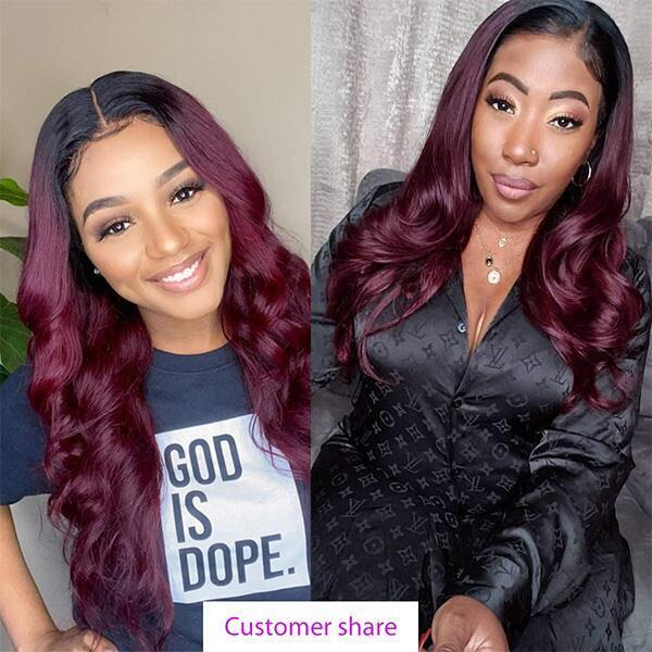 Human Hair Wigs Glueless Women Lace Front Straight Short Long Wig UK Coloured-Human hair wig-Chic Luxe Hair