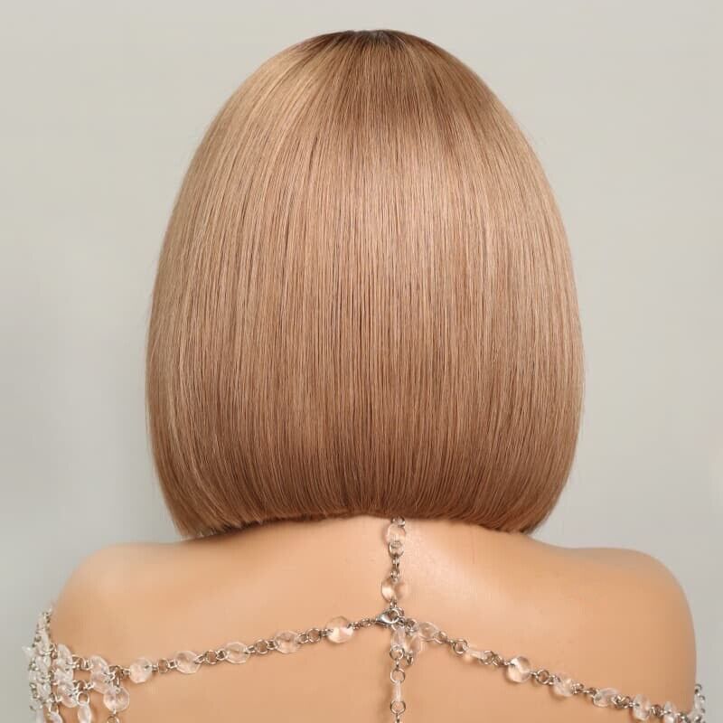 Human Hair Wig Wigs Glueless Women Wear & Go Lace Front Long Short Wig UK Blonde-Human Hair Glueless Bob Wig-Chic Luxe Hair