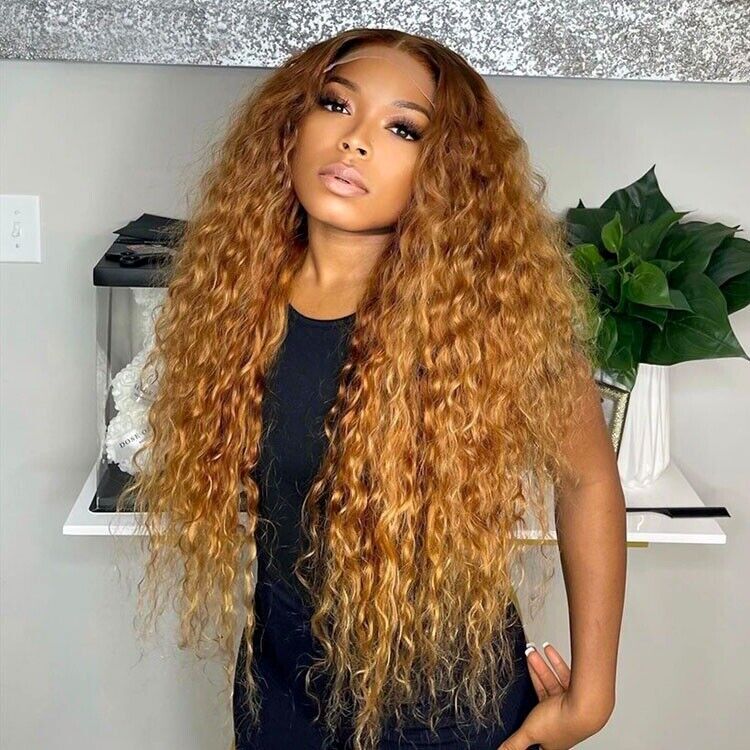 Human Hair Wigs Wig Glueless Wear Go Women Pre-cut Lace Front Curly UK-Human hair wig-Chic Luxe Hair