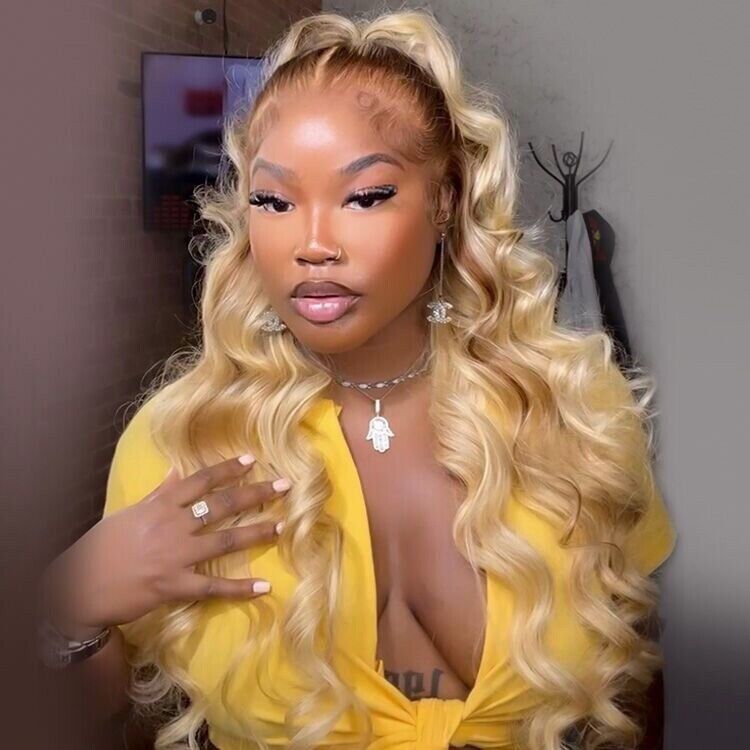 Human Hair Glueless Ready to Go Wig 250% Density P18/613 Ombre Blonde Hair Women-Human hair wig-Chic Luxe Hair