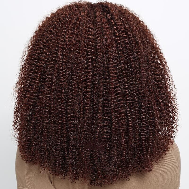 Human Hair Wigs Glueless Wear And Go Women Lace Front Bouncy Curly Short Wig UK-Human hair Glueless wig-Chic Luxe Hair
