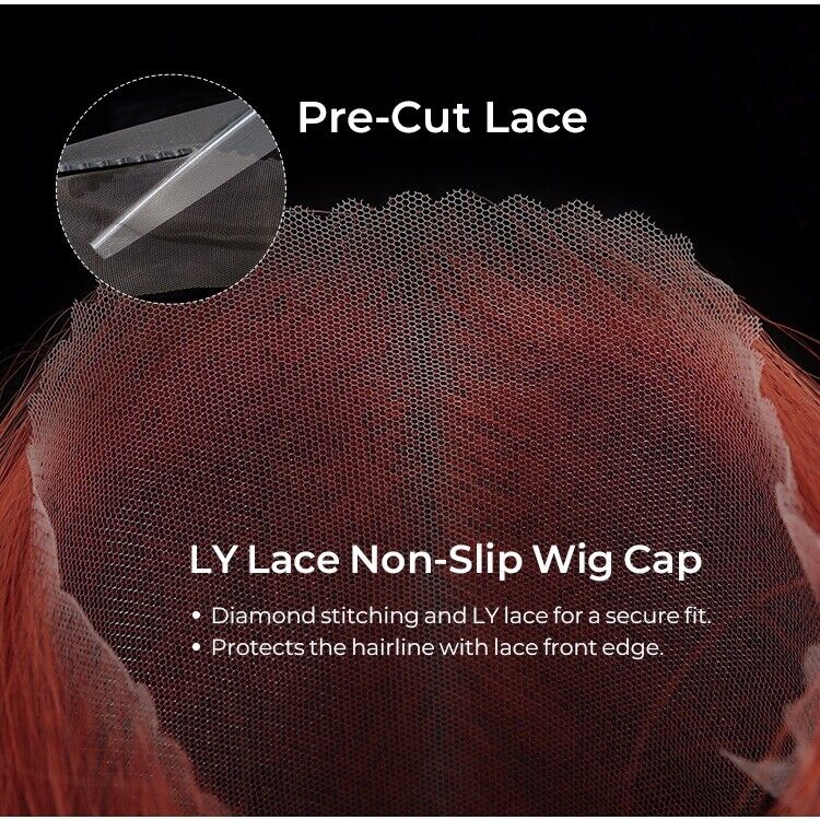 Human Hair Glueless Ready to Go Wig Maple Red 9*5 Lace Wig 180% Density Women-Human hair wig-Chic Luxe Hair