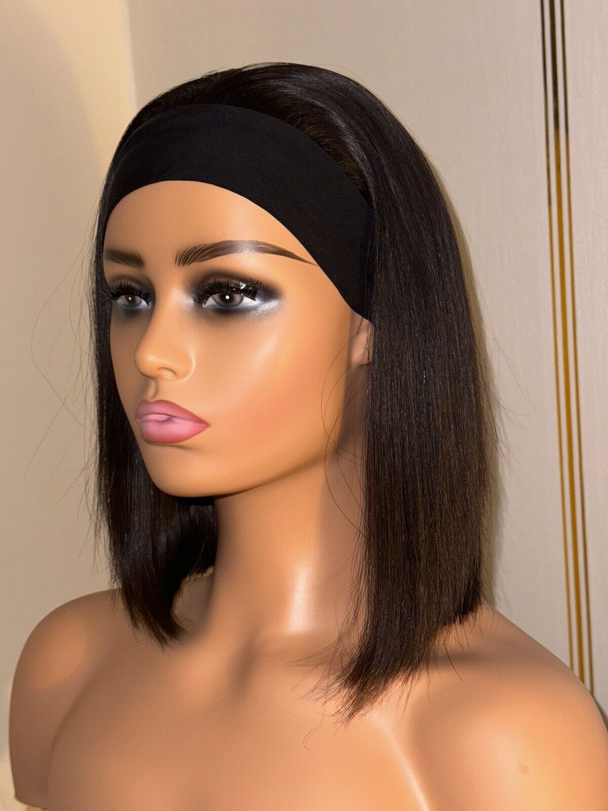 Human Hair Wigs Wig Glueless Women Headband Straight Short Bob UK Natural-Human Hair Glueless Bob Wig-Chic Luxe Hair