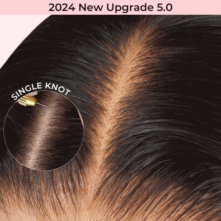 Women Human Hair Wigs Glueless Transparent Full Lace Front Wavy Long Wig UK-Human hair wig-Chic Luxe Hair