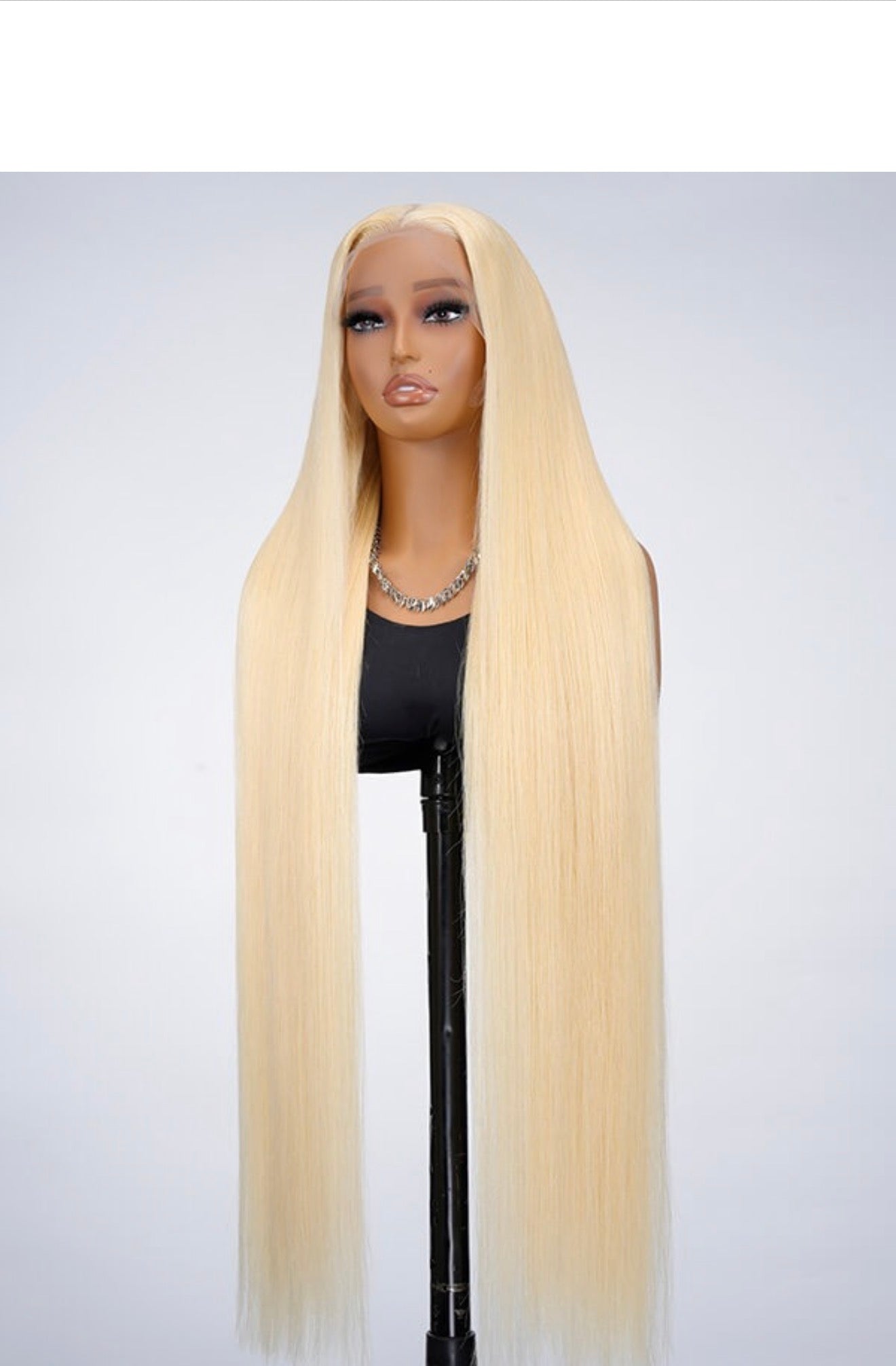 Super Long 50inch 300% Density Blonde 13x6 HD Lace Front Wig Human Hair