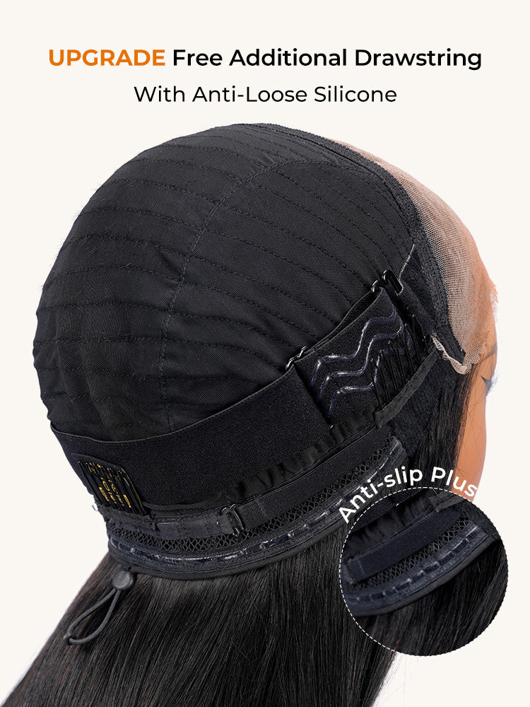 Chic Luxe Hair Ready To Go M Hairline Bine Straight 6x8 Lace Front Wig With Drawstring | 250% Density