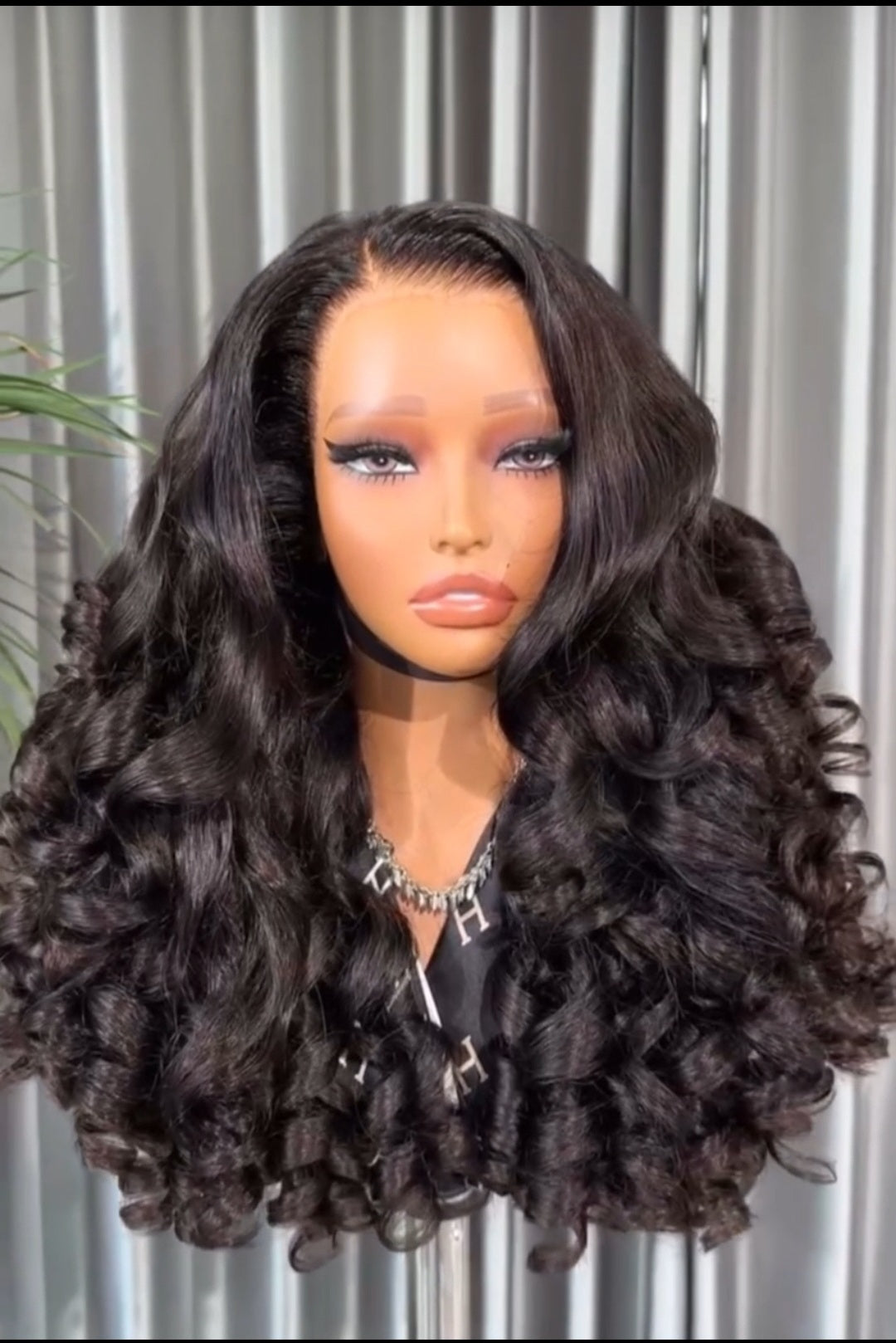 Chic Luxe Hair Pre-Styled Glueless Bouncy Curly Wig Ready To Wear| 100% Human Hair | 300% Full Density
