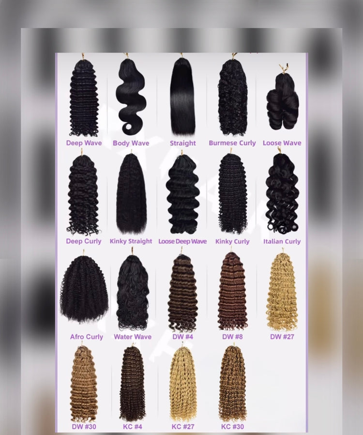 Feather Crochet Hair Bulk (100% Human Hair)