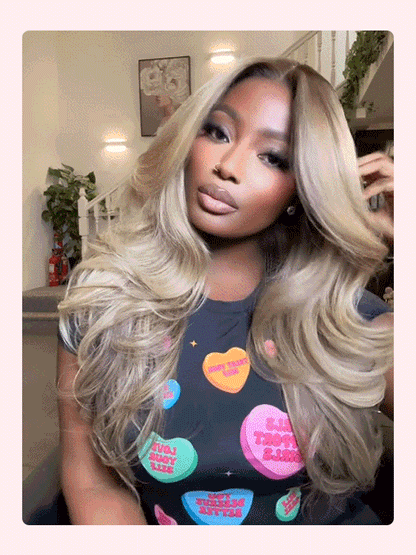THE ADELINE 
Mocha Ash Blonde Melt Wave Wig