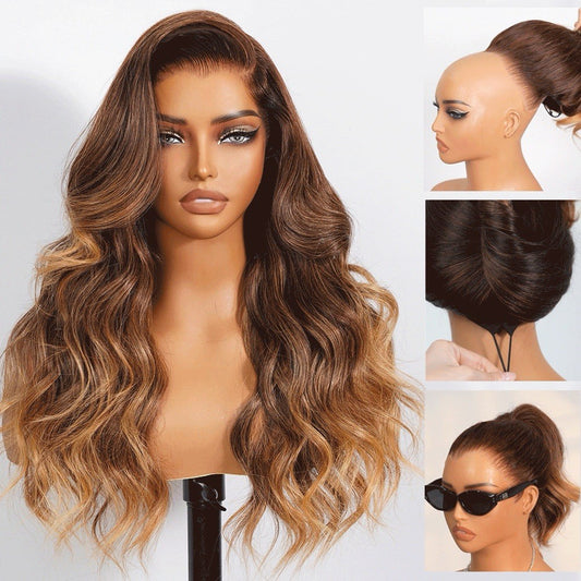 Airtouch Balayage 13x6 ProAngle Frontal Pull Go Glueless Pre-All Wigs