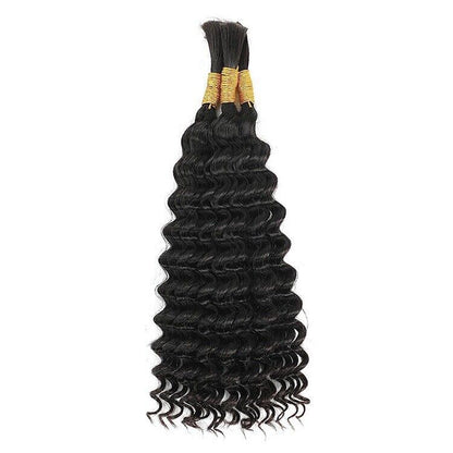 Curly Human Hair Bulk For Braiding Boho Braids Crochet Braid 2 Bundle Bulk Lot