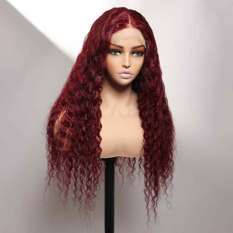 Women Human Hair Wig Glueless Bohemian Curly Full Lace Front Long Short Wigs UK