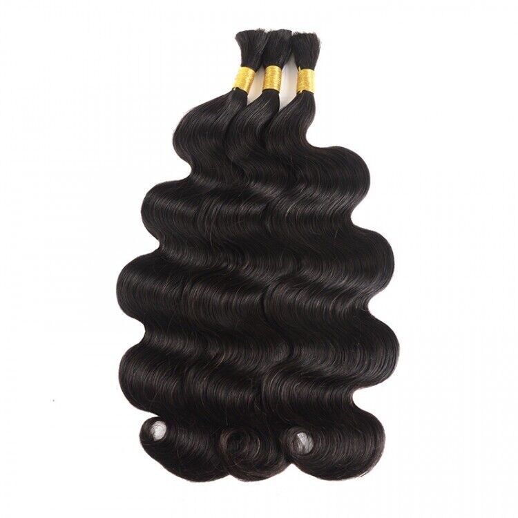 Curly Human Hair Bulk For Braiding Boho Braids Crochet Braid 2 Bundle Bulk Lot