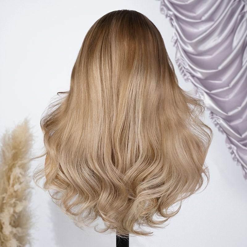 Ash Blonde Highlight Balayage Body Wave 6x5 Wear & Go Glueless Wigs