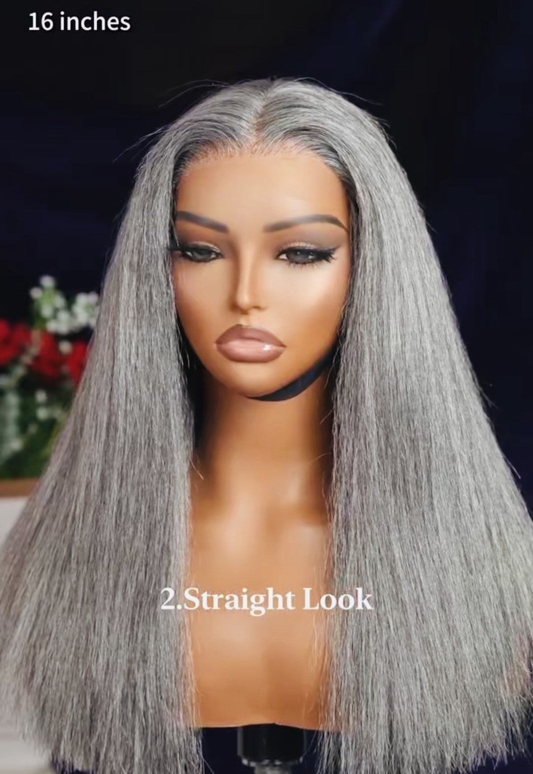 Glueless Blunt Cut Ready To Wear Ash Grey HD Lace Front Bob Wig 250% Straight