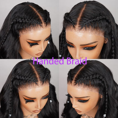 Human Hair Wigs Glueless Pre Styled Wear Go Lace Front Wavy Wig Women