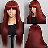 Human Hair Wigs Wig With Bang Glueless Wear And Go Women UK