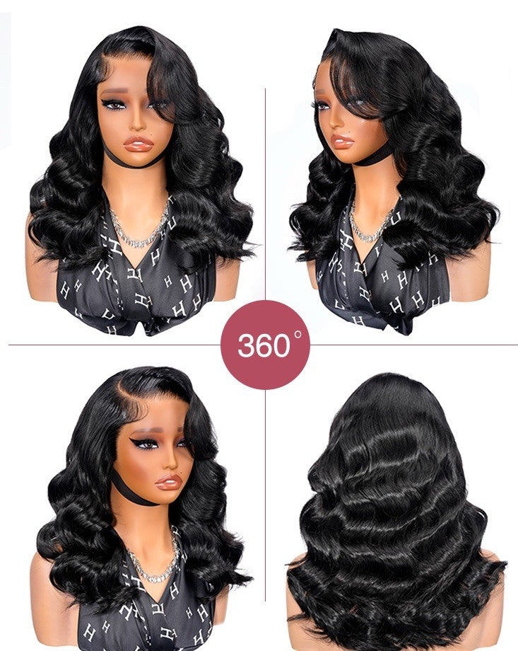 250% Density Ready To Go Bleached Pre Cut Lace Side Part Wavy Layer Cut Wig