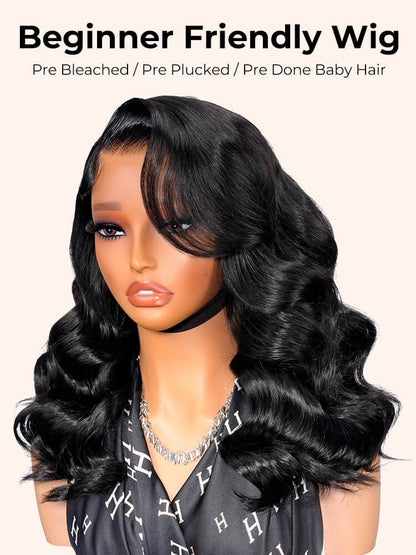 Side Part Loose Body Wave 13x6 HD Lace Frontal Wig Chocolate Brown Human Hair