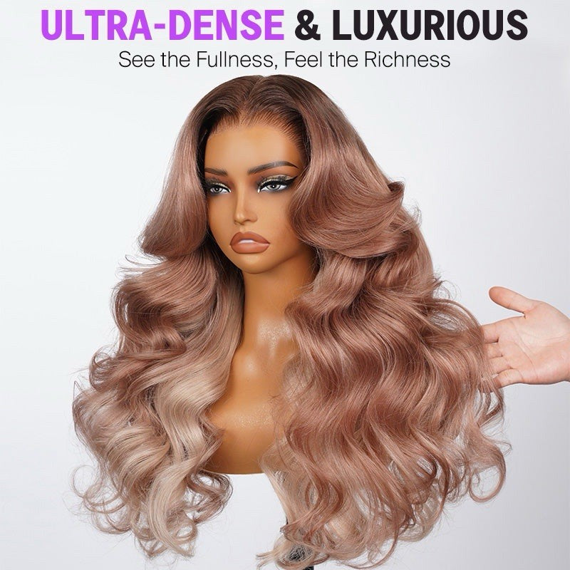 Ombre Strawberry Blonde ProAngle Body Wave 13x6 Ready To Wear Glueless Wig