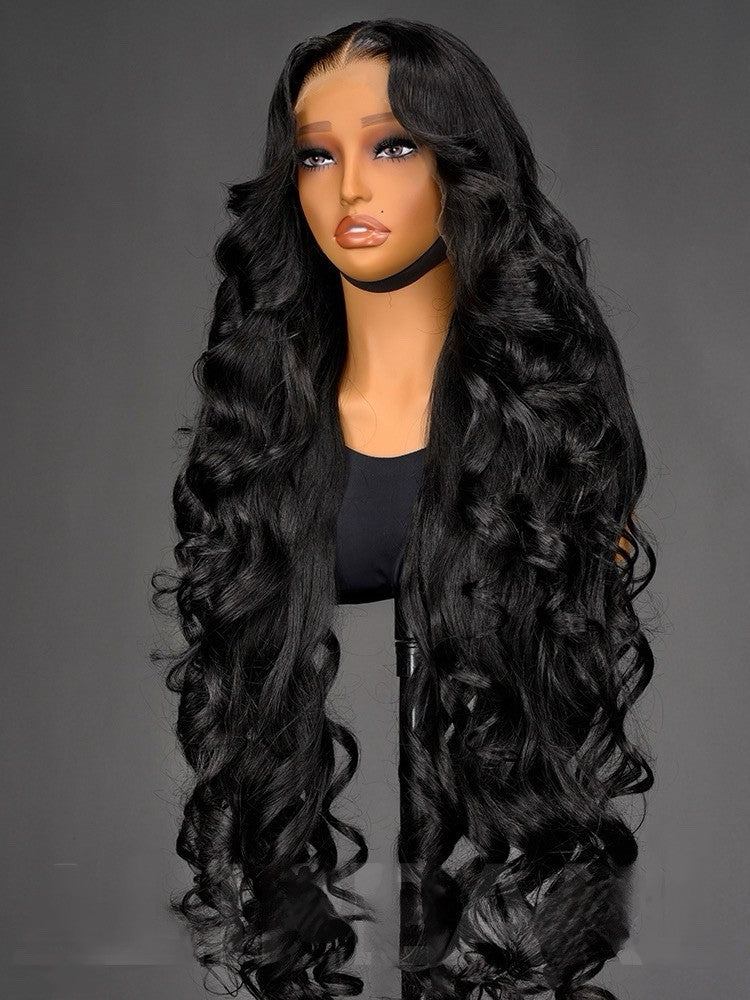 50inch Voluminous Layered Cut Ocean Wave HD Lace Wig Super Long Human Hair 300%