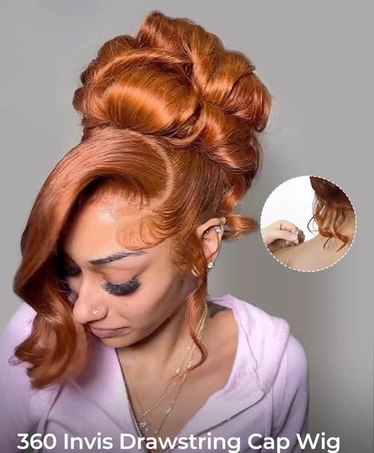 Glueless Ready To Wear 360 Lace Front Human Hair Wigs  Pre Styled Wig