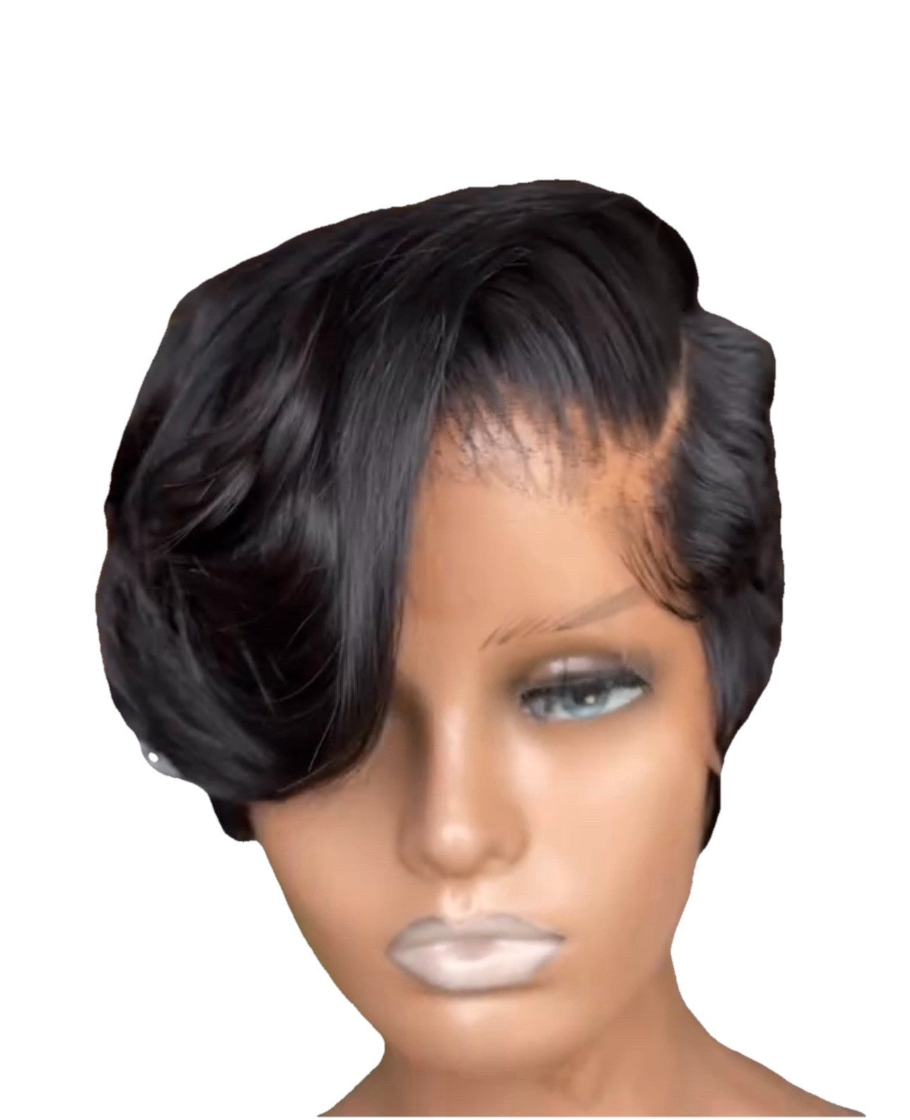 Pixie Cut Human Hair Pre Styled Ready To Wear Short Wig