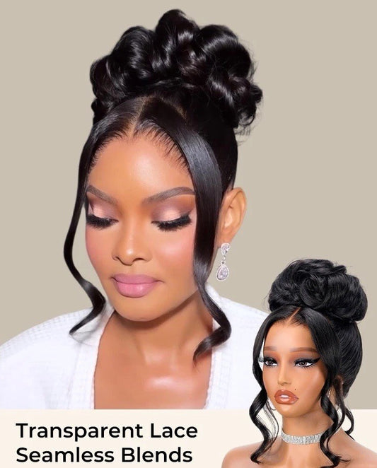 Glueless Ready To Wear 360 Lace Front Human Hair Wigs  Pre Styled Wig