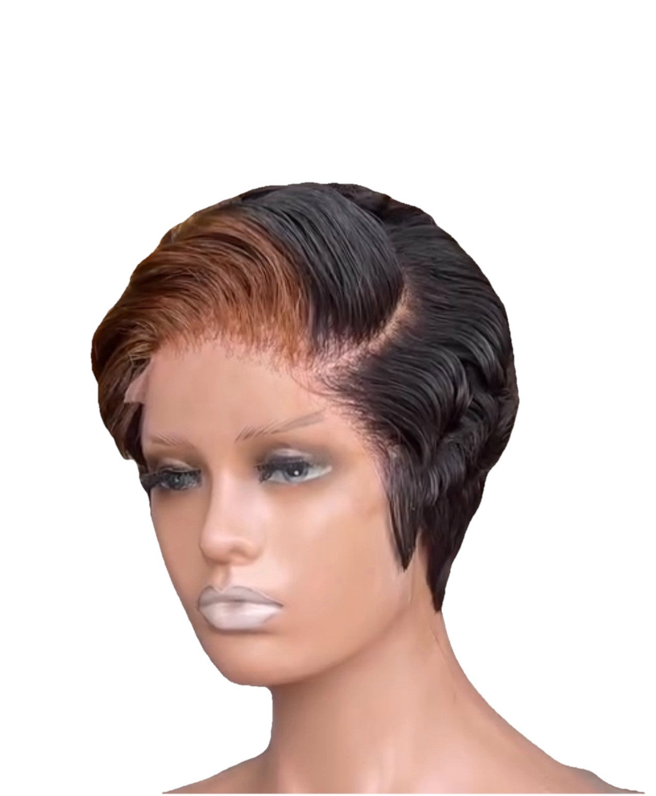 Pixie Cut Human Hair Pre Styled Ready To Wear Short Wig