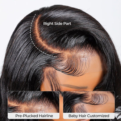 Glueless Side Part 250% Wavy Hairstylist Customized Pre Styled Ready To Wear Wig