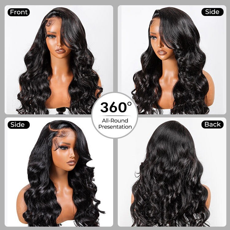 Glueless Side Part 250% Wavy Hairstylist Customized Pre Styled Ready To Wear Wig