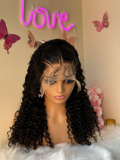 Human Hair Wigs Ready To Wear Glueless Pre Styled Lace Front Curly Wig