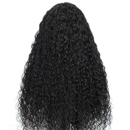 Women Human Hair Wigs Glueless Pre Cut Lace Front Pre Styled Wear Go Curly Wig