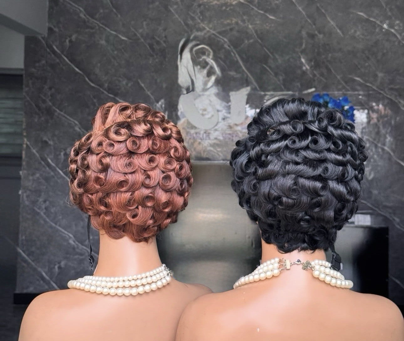 Pixie Cut Human Hair Pre Styled Ready To Wear Short Wig
