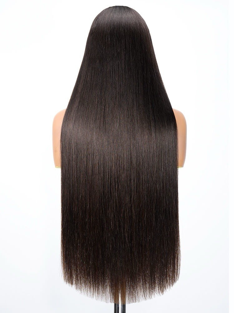 Super Double Drawn 13x6 Parting Max HD Lace Front Silky Straight Human Hair Wig