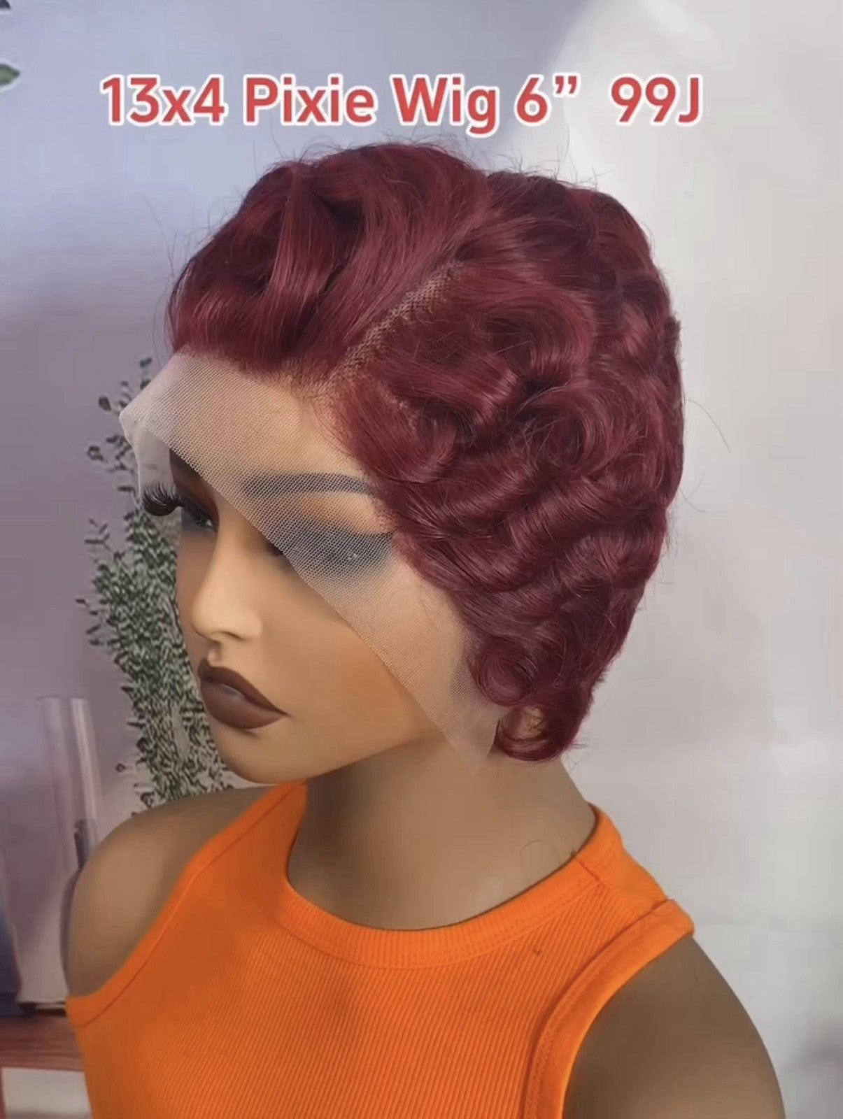 Pixie Cut Human Hair Pre Styled Ready To Wear Short Wig