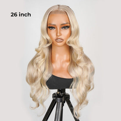 P18/613 Blonde Highlight Fishtail Braid Princess Haircut 13*4 Frontal Wig