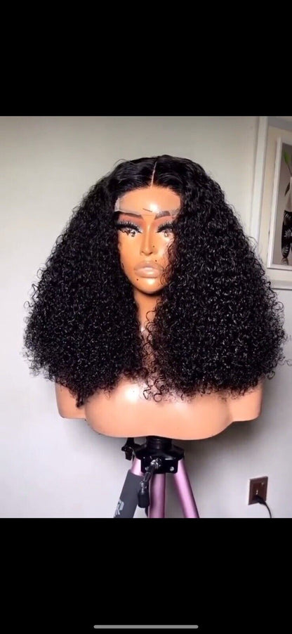 Vietnamese Raw Human Hair Wigs Curls SDD Full Density Lace Front Glueless Wig UK