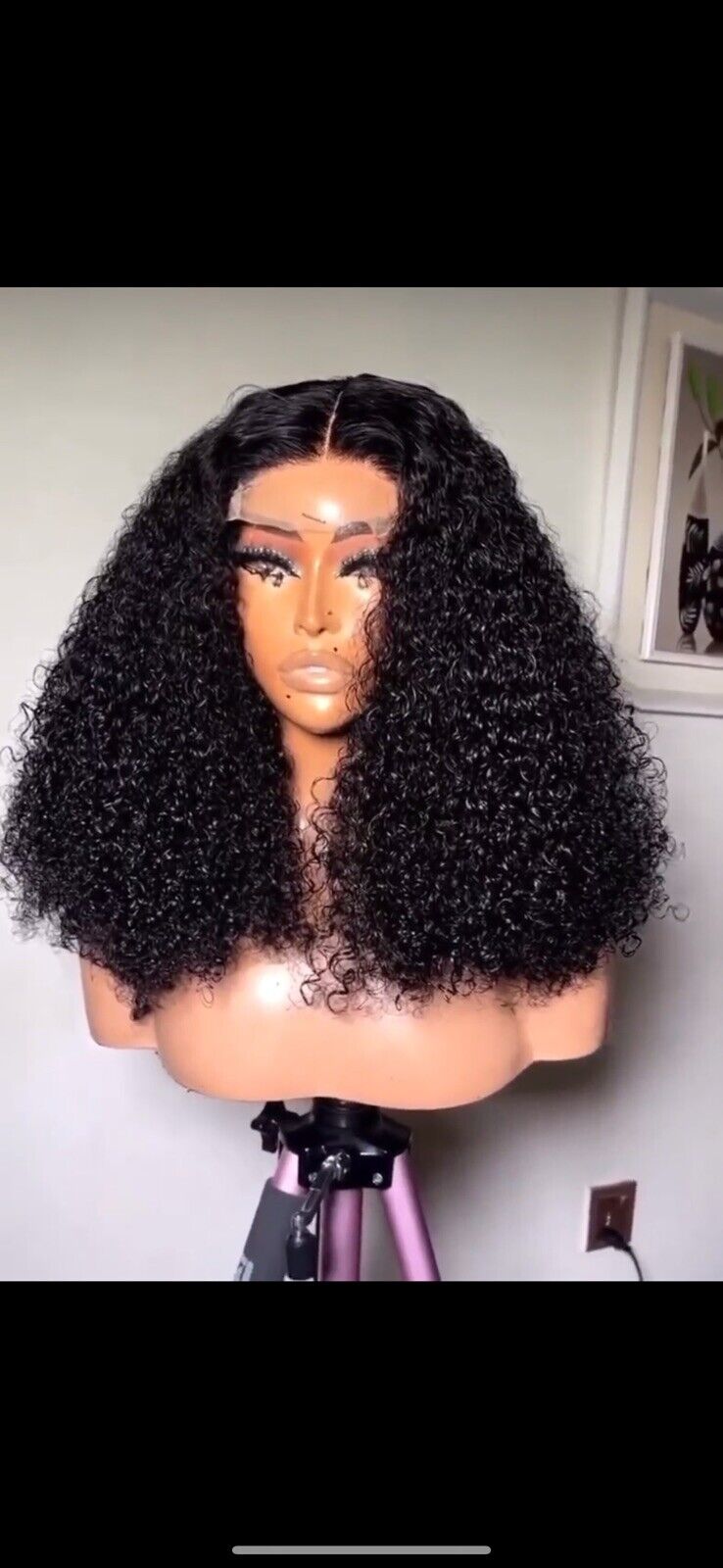 Vietnamese Raw Human Hair Wigs Curls SDD Full Density Lace Front Glueless Wig UK