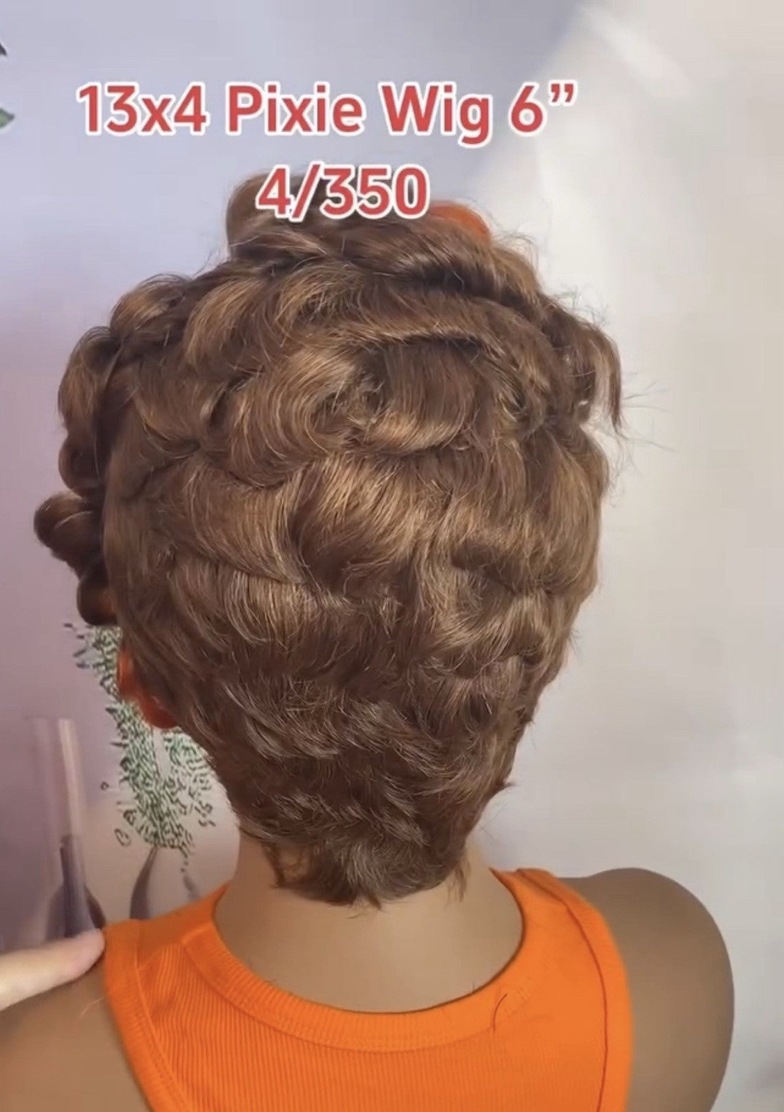 Pixie Cut Human Hair Pre Styled Ready To Wear Short Wig