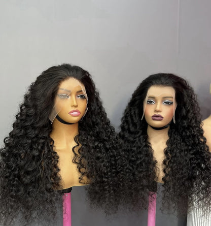Raw Vietnamese SDD Lace Front Pixie Curly Glueless Wig 300% Density