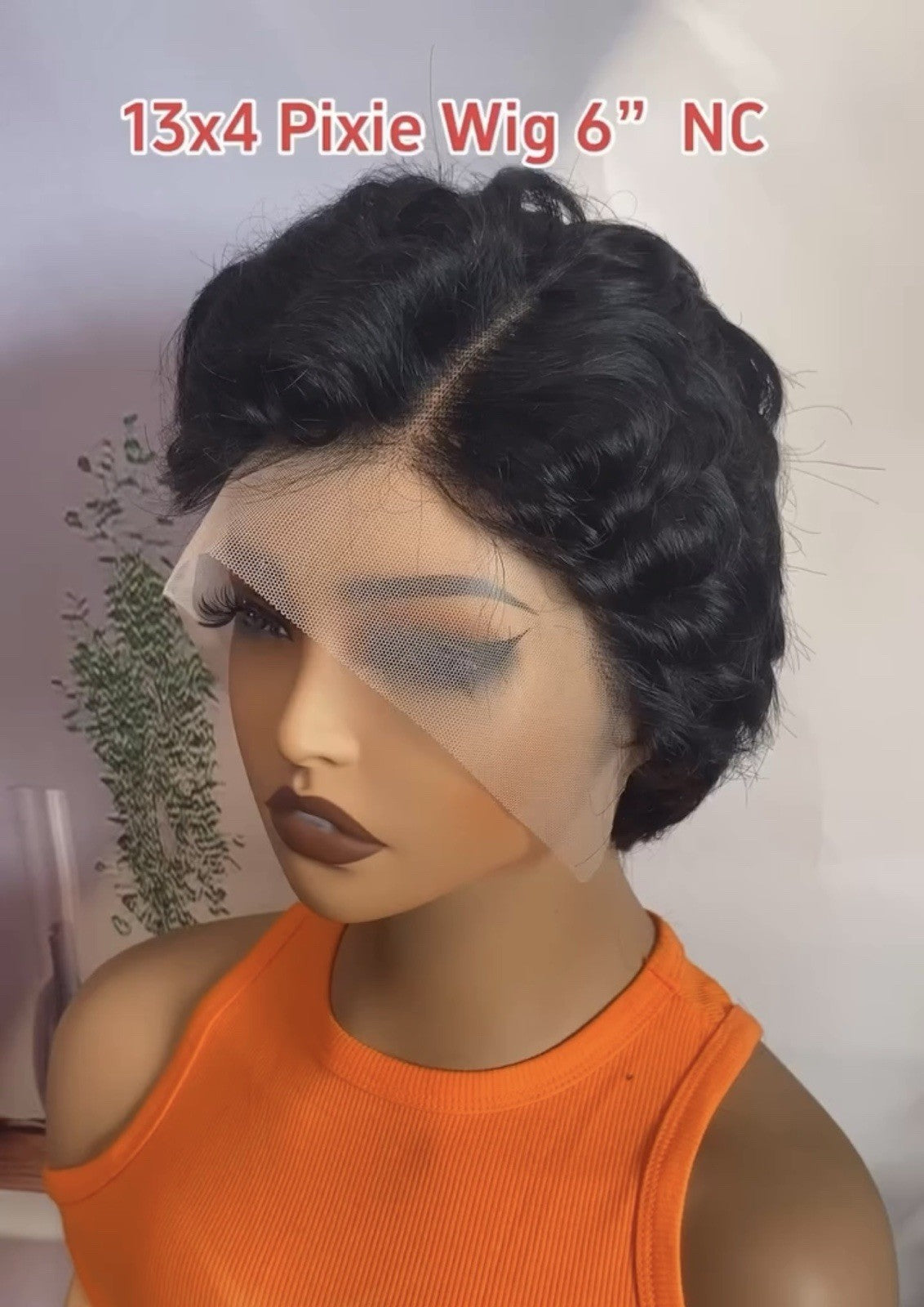 Pixie Cut Human Hair Pre Styled Ready To Wear Short Wig