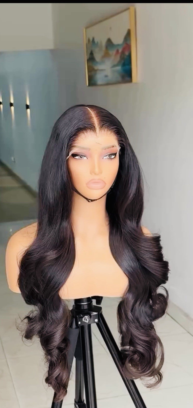 Raw Vietnamese SDD Body Wave Glueless Lace Front Wig 400% Density 30inch Wig