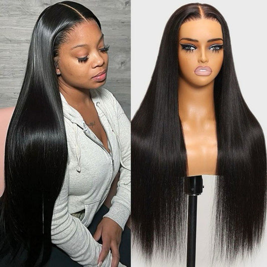 250% Density Pre Styled Ready To Go Bleached Pre Cut Lace Bone Straight Wig