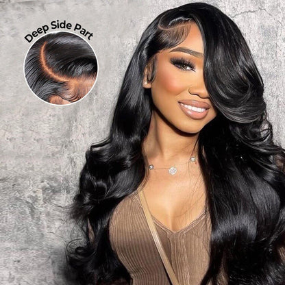 Glueless Side Part 250% Wavy Hairstylist Customized Pre Styled Ready To Wear Wig